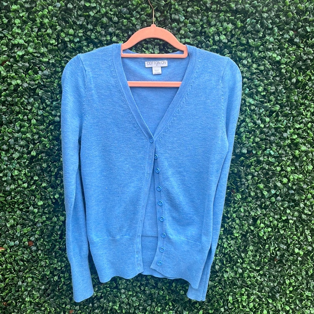 Light blue cotton on cardigan